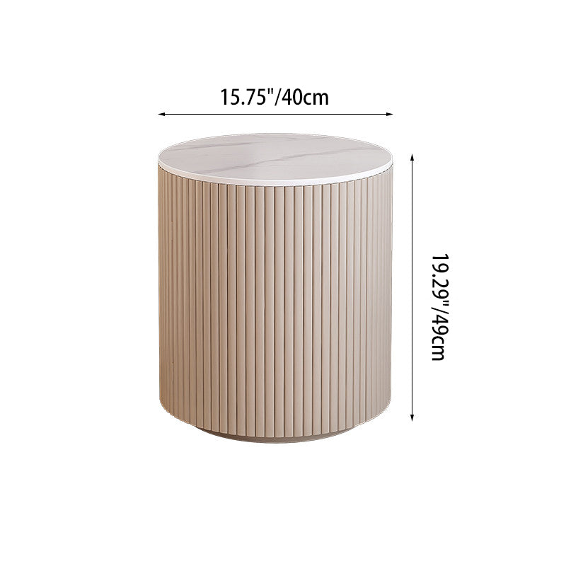 Japanese Round Nightstand