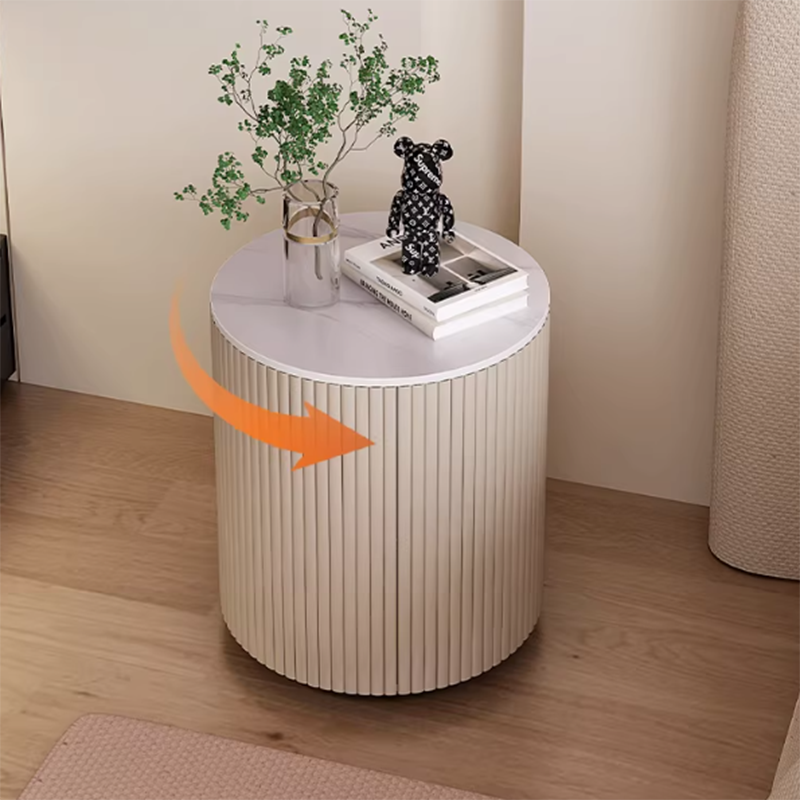 Japanese Round Nightstand