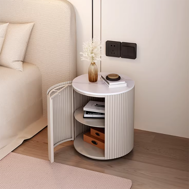 Japanese Round Nightstand