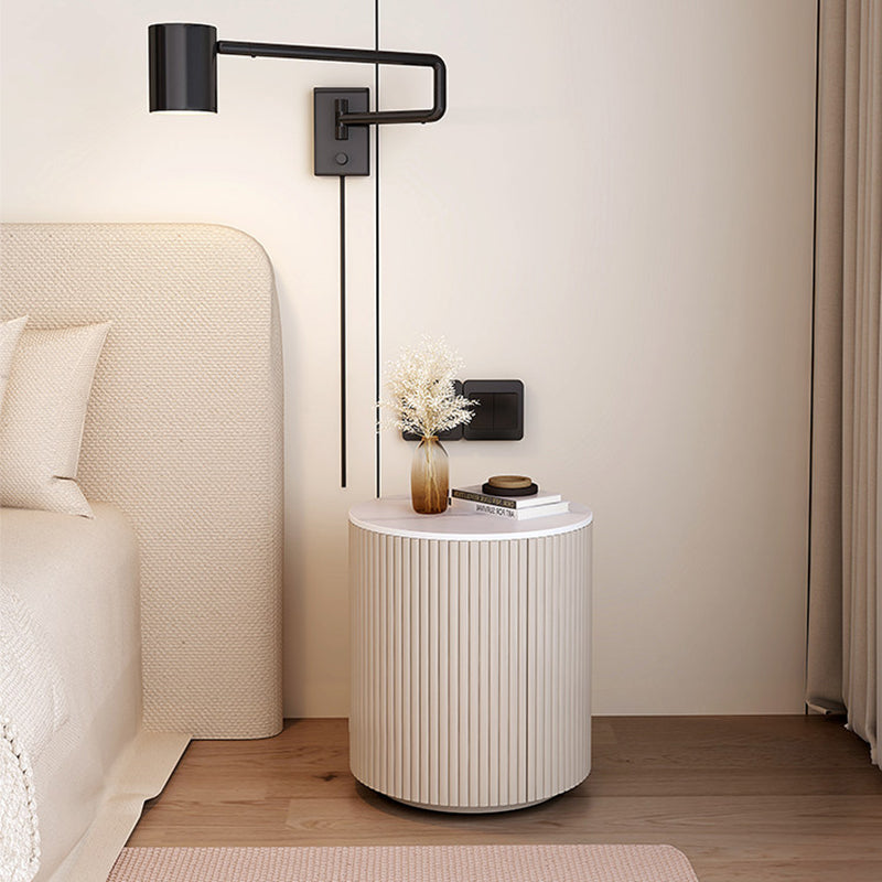 Japanese Round Nightstand