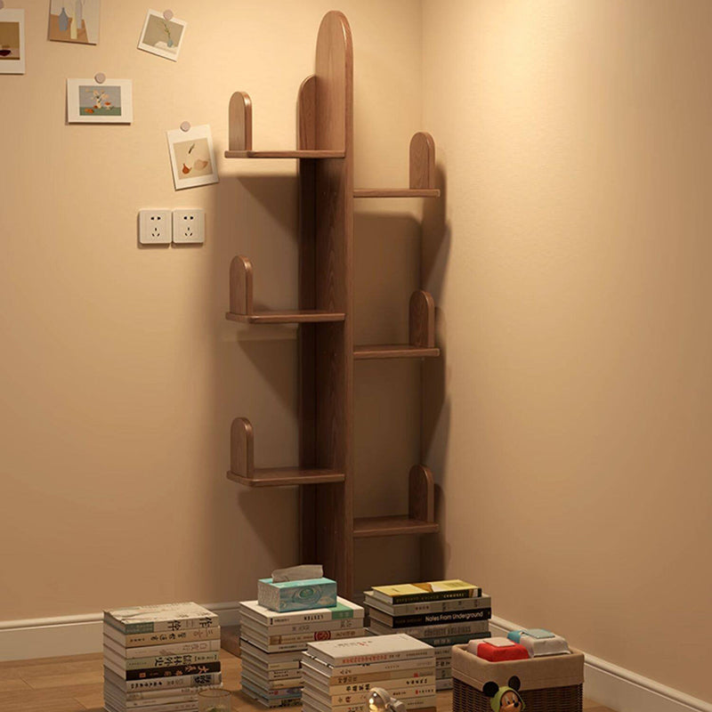 Rubberwood Cactus Bookshelf 7-Tier