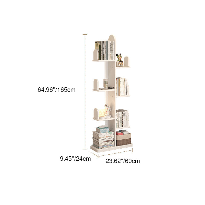 Rubberwood Cactus Bookshelf 7-Tier