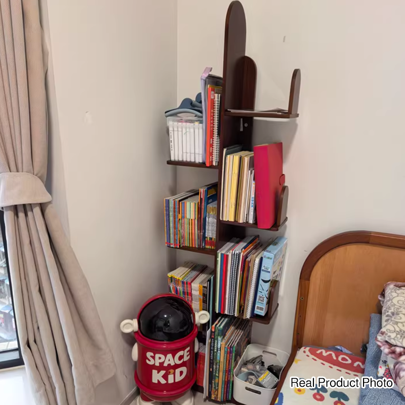 Rubberwood Cactus Bookshelf 7-Tier