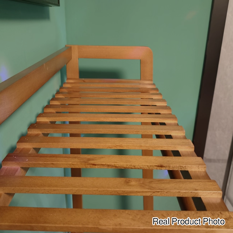 Modern Wood Coat Rack Hall Tree 3-Tier