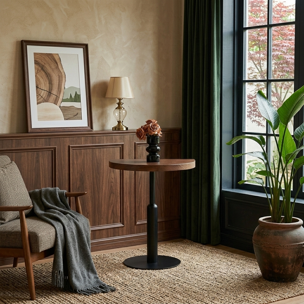 Vintage Semi-Circle Coffee Table
