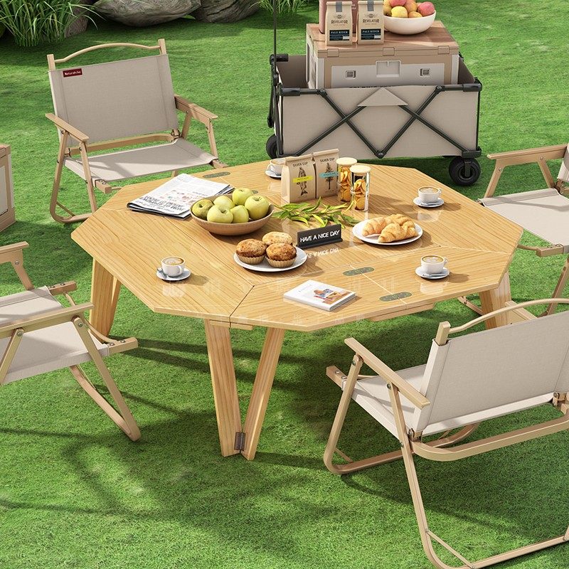 Folding Octagonal Outdoor Coffee Table