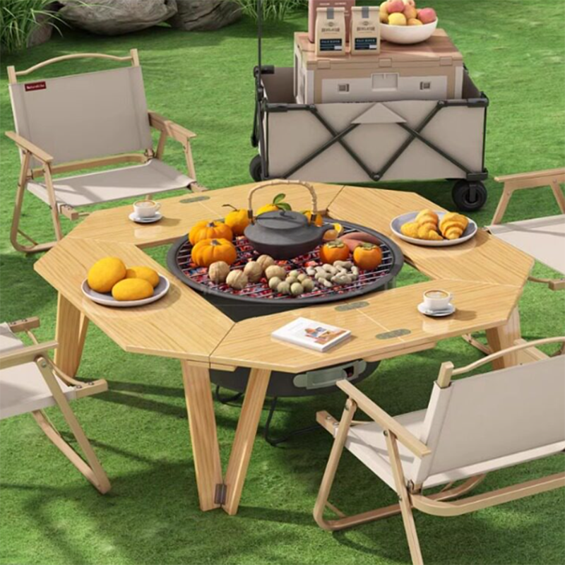 Folding Octagonal Outdoor Coffee Table