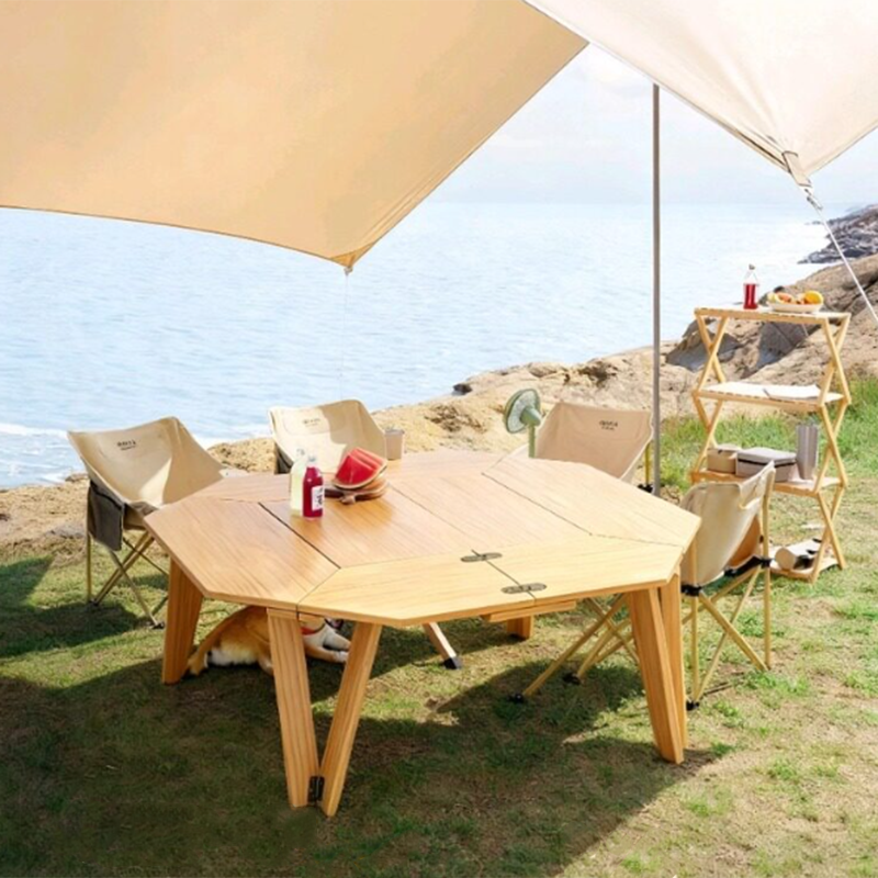 Folding Octagonal Outdoor Coffee Table