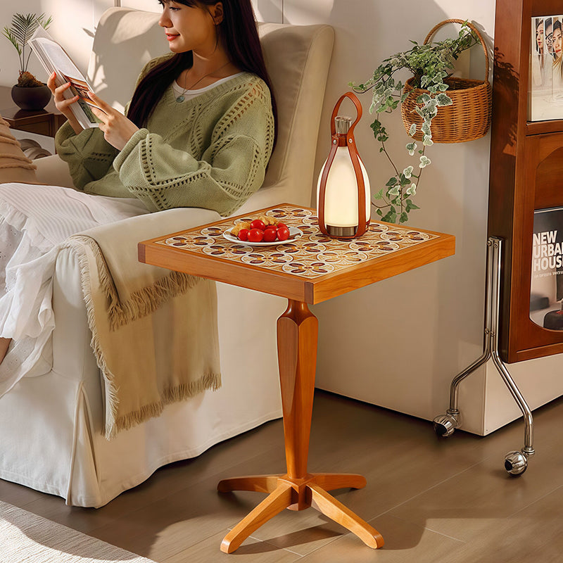 French Cherry Wood Coffee Table