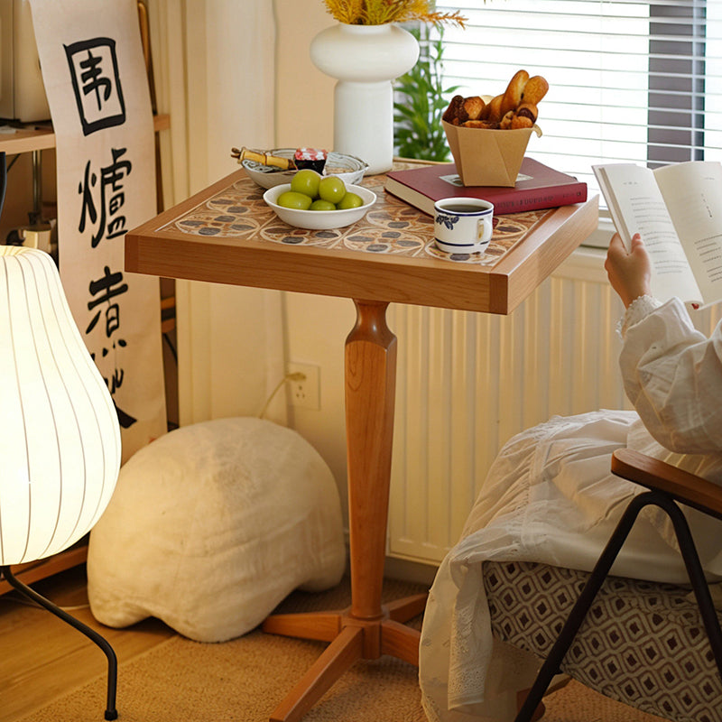French Cherry Wood Coffee Table