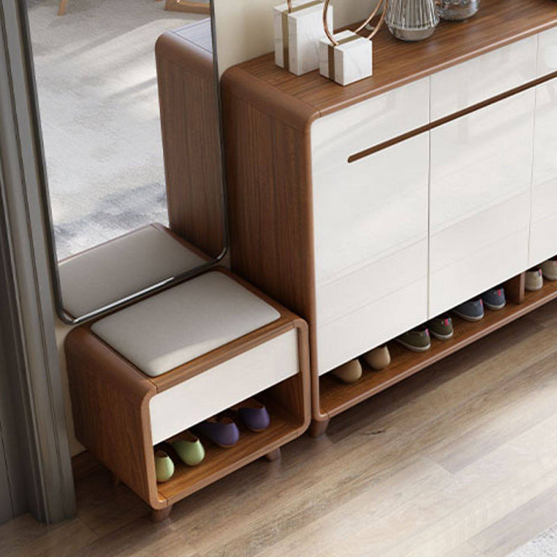 Nordic 2-Tier Cushioned Shoe Storage Bench