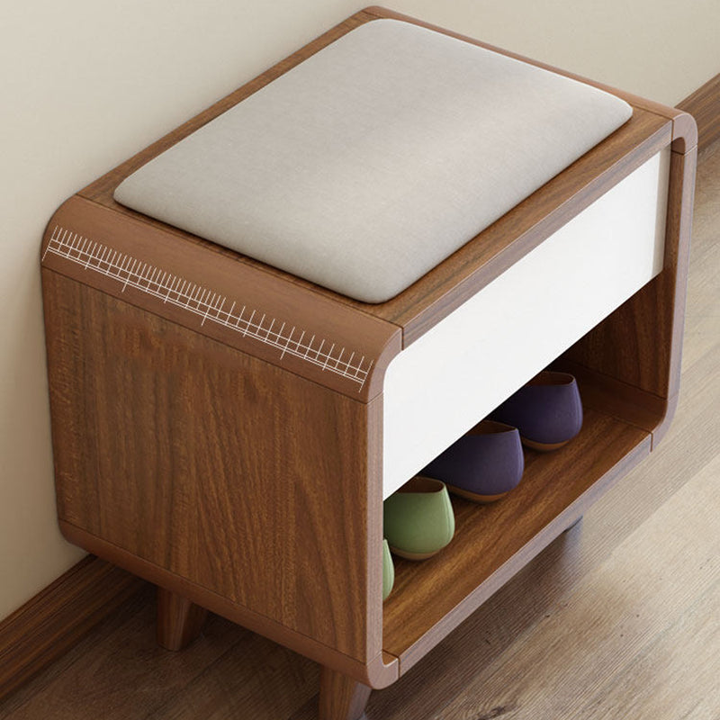 Nordic 2-Tier Cushioned Shoe Storage Bench