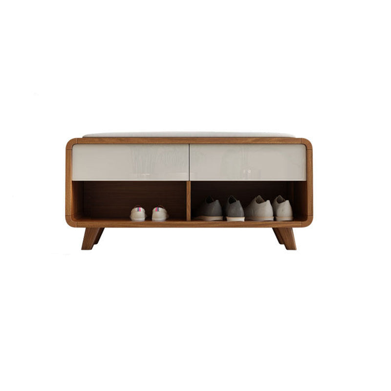 Nordic 2-Tier Cushioned Shoe Storage Bench