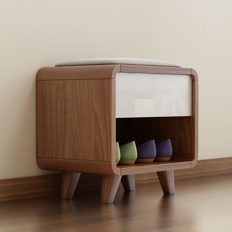 Nordic 2-Tier Cushioned Shoe Storage Bench