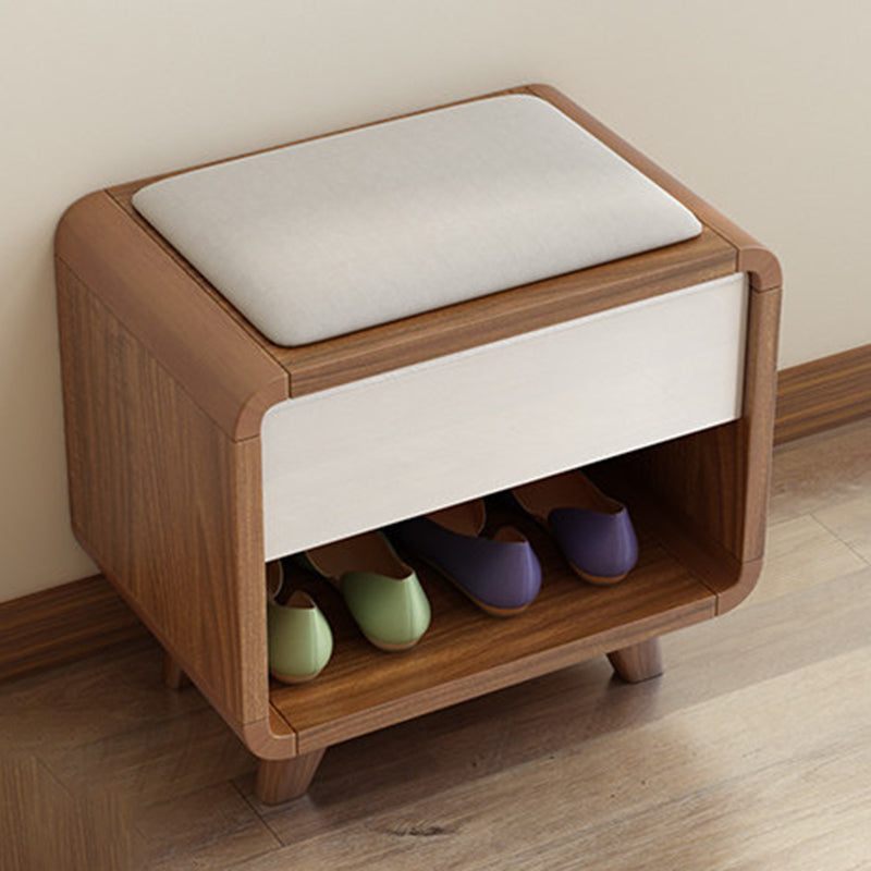 Nordic 2-Tier Cushioned Shoe Storage Bench