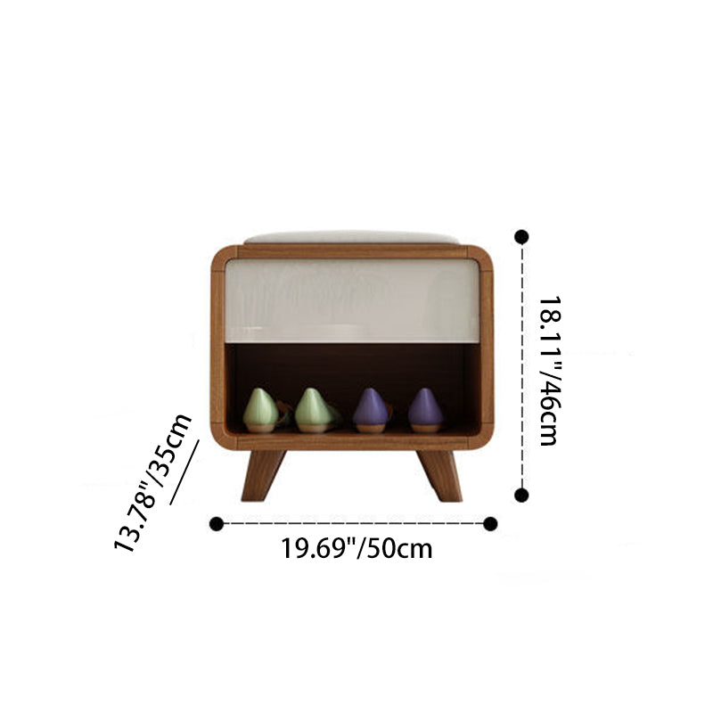 Nordic 2-Tier Cushioned Shoe Storage Bench