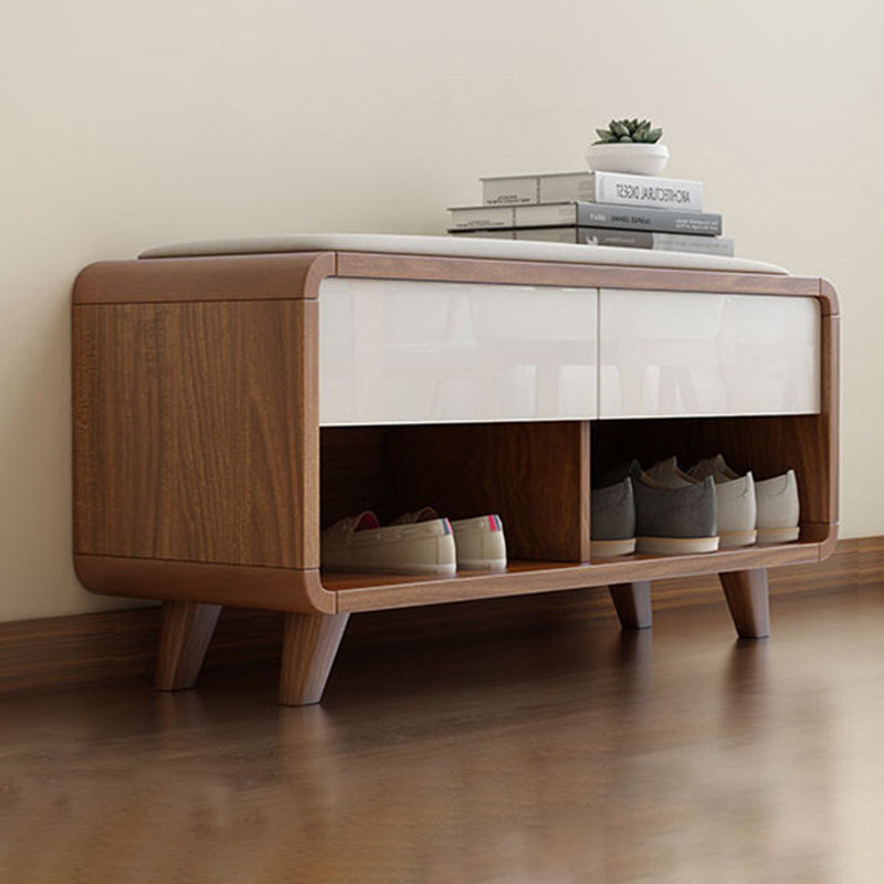 Nordic 2-Tier Cushioned Shoe Storage Bench