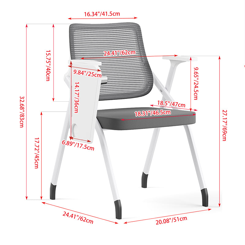 Folding Training Chair with Tablet