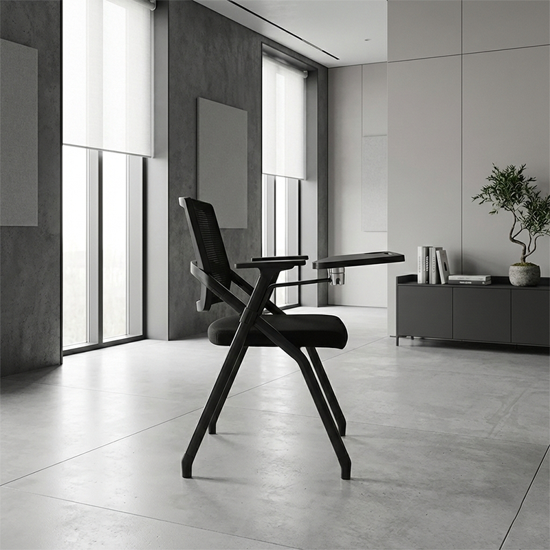 Folding Nesting Training Chair, 180° Tablet Arm