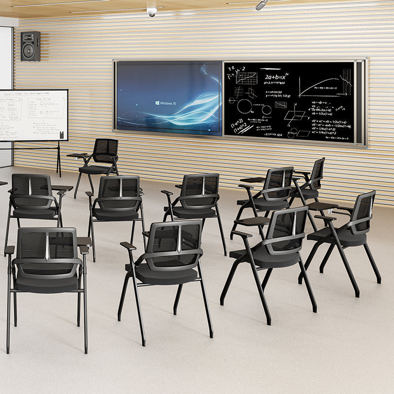 Folding Nesting Training Chair, 180° Tablet Arm