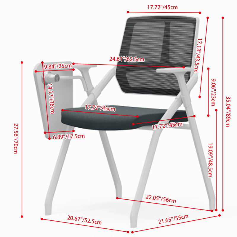 Mesh Training Chair With Writing Tablet