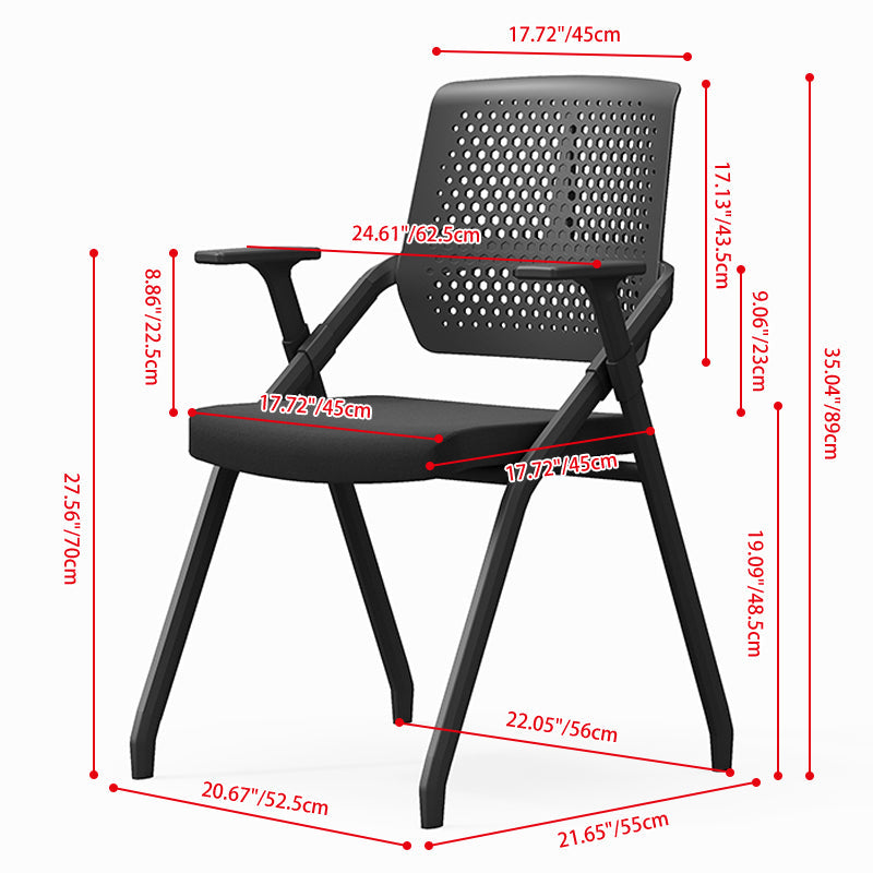Foldable Ergonomic Training Desk Chair