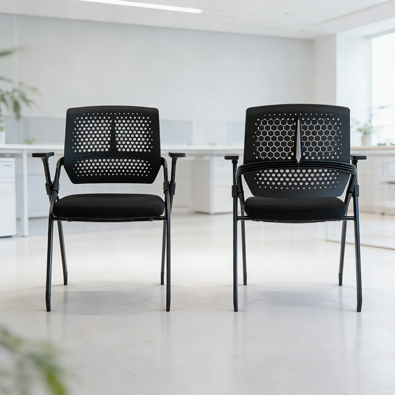 Foldable Ergonomic Training Desk Chair
