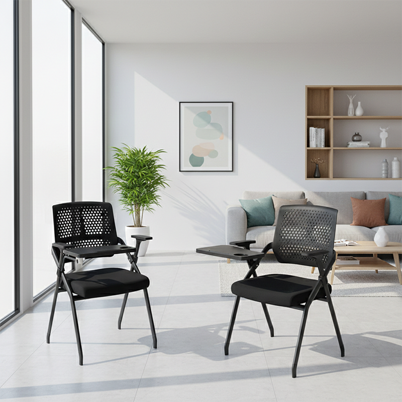 Folding Training Chair with 180° Writing Tablet