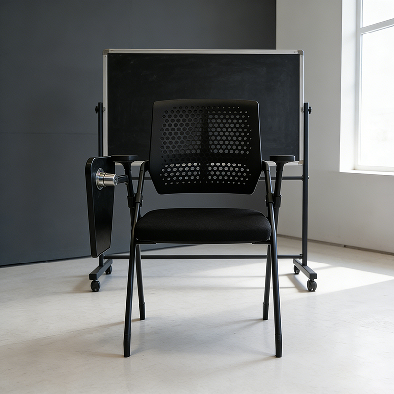Folding Training Chair with 180° Writing Tablet