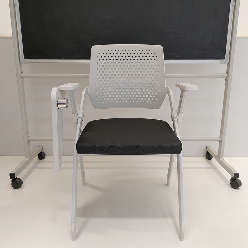 Folding Office Chair with Writing Tablet