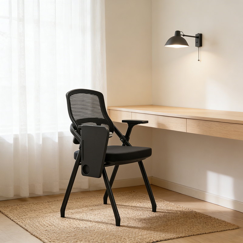 Foldable Conference Chair with Tablet