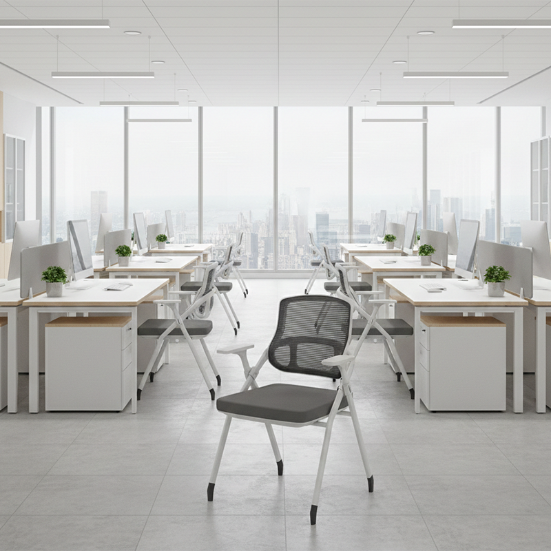Folding Stackable Mesh Office Chair