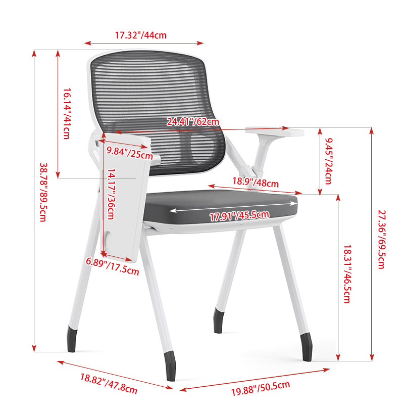 Folding Mesh Conference Training Chair