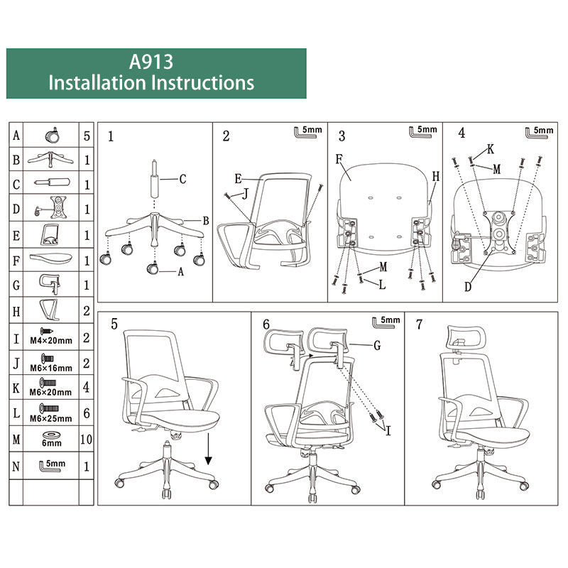 Ergonomic High Back Mesh Office Chair