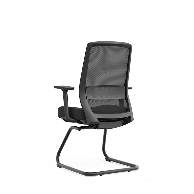 Black Mesh Reception Conference Chair