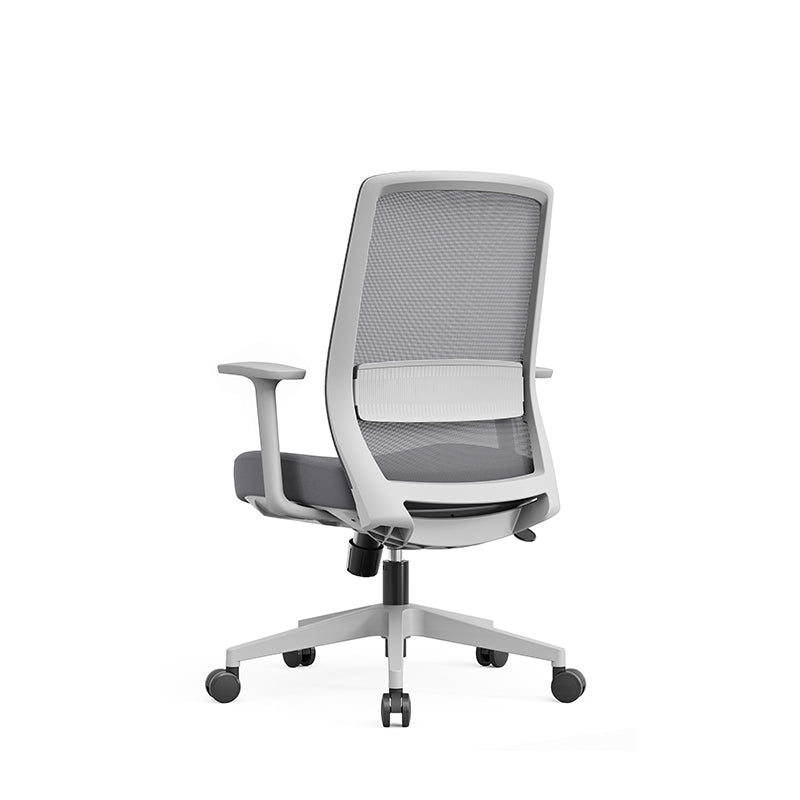 Gray Mid-Back Mesh Office Chair