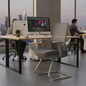 Gray Mesh Reception Visitor Chair