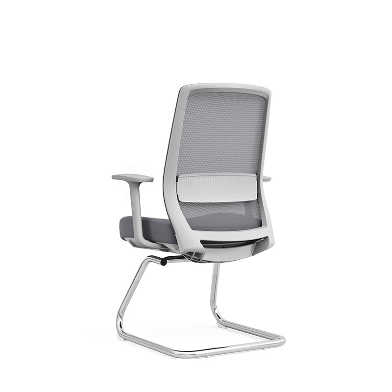Gray Mesh Reception Visitor Chair