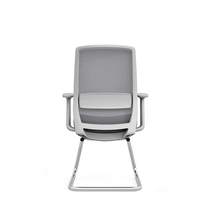 Gray Mesh Reception Visitor Chair