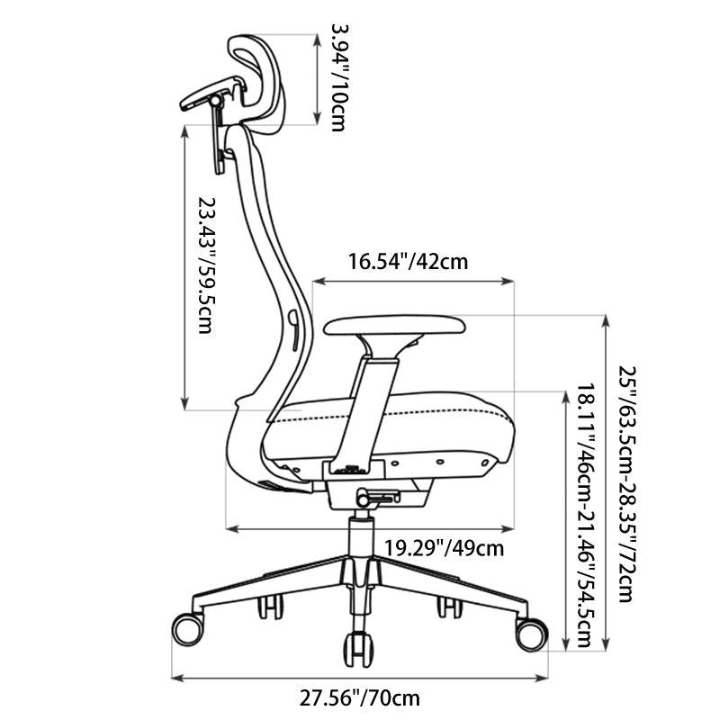 Ergonomic Black Executive Office Chair