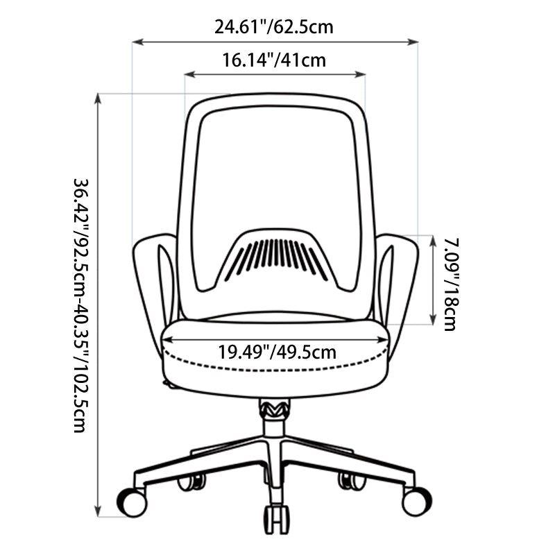Mid-Back Ergonomic Mesh Desk Chair