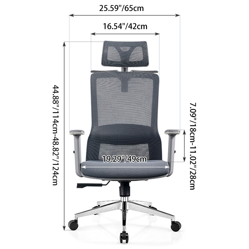 High-Back Mesh Gaming Chair, Headrest & Coat Rack