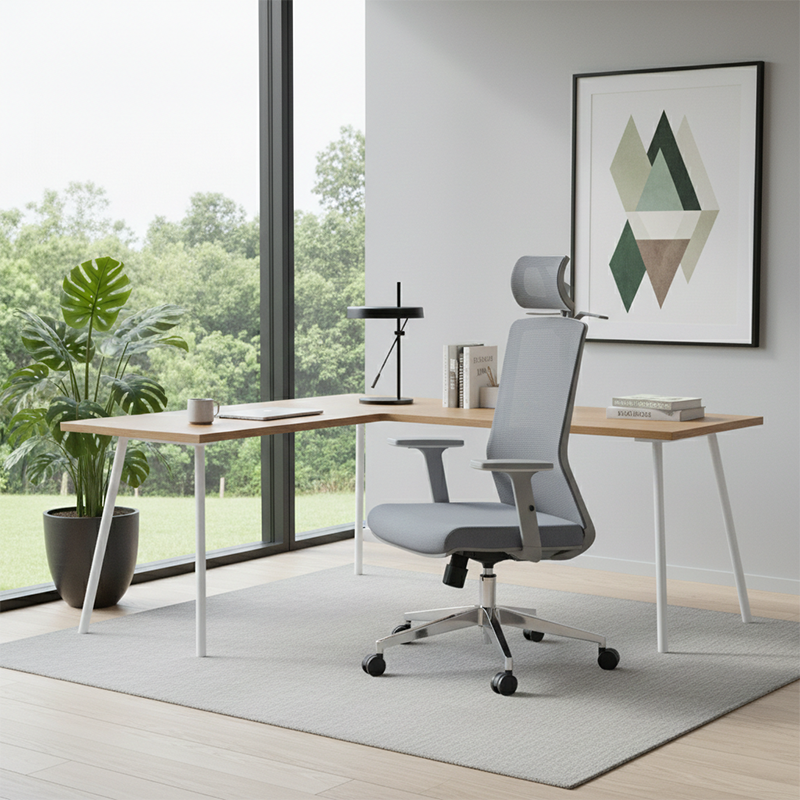 High-Back Mesh Gaming Chair, Headrest & Coat Rack