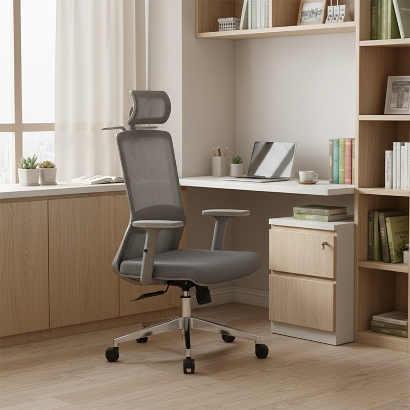 High-Back Mesh Gaming Chair, Headrest & Coat Rack