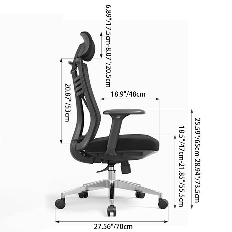 Ergonomic Mesh Gaming Chair, Aluminum Base