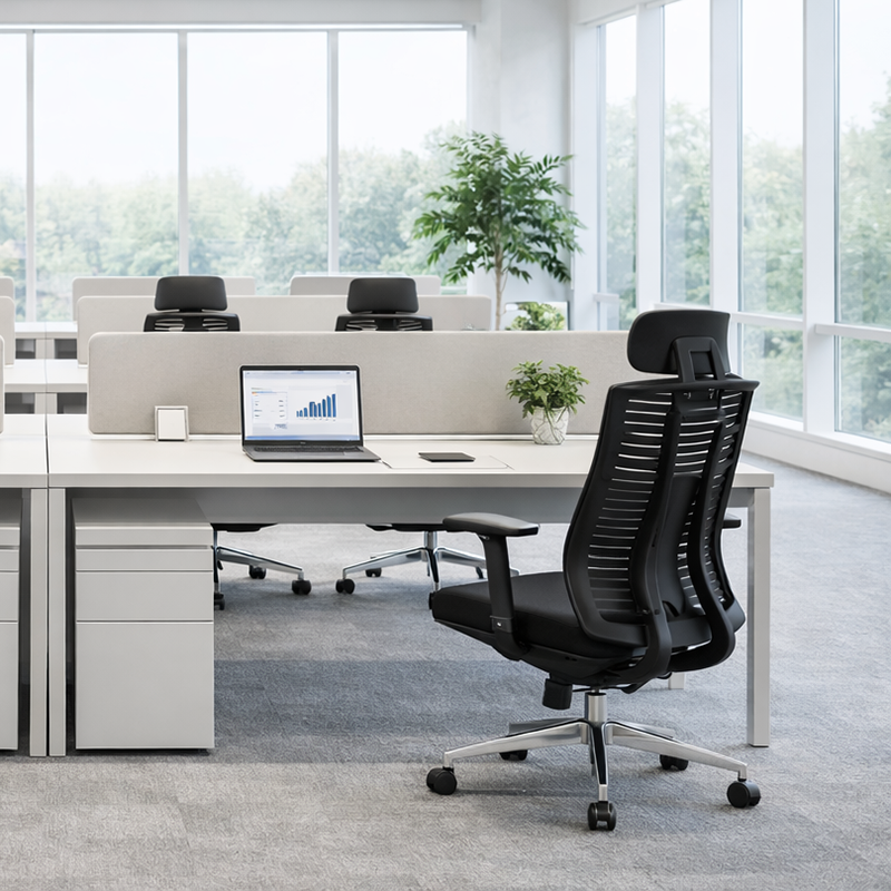 Ergonomic Mesh Gaming Chair, Aluminum Base