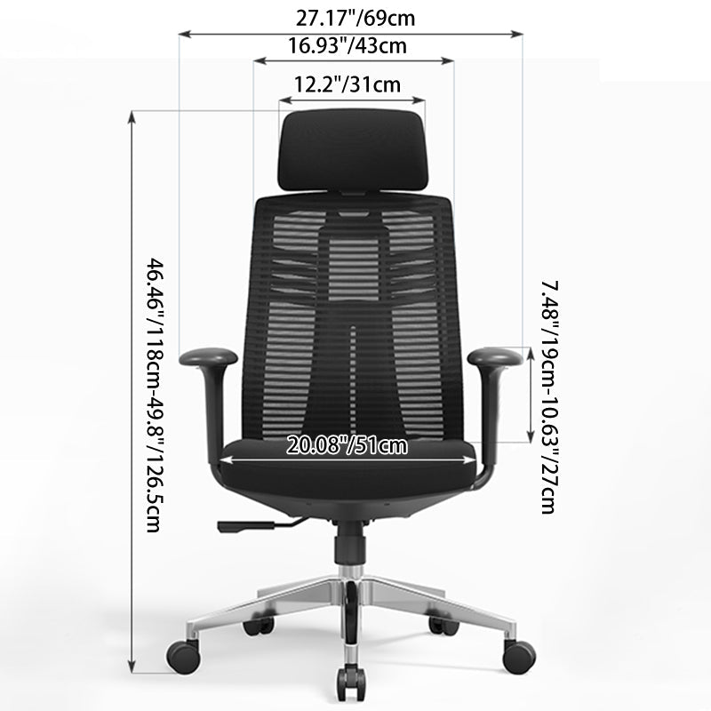 Ergonomic Mesh Gaming Chair, Aluminum Base