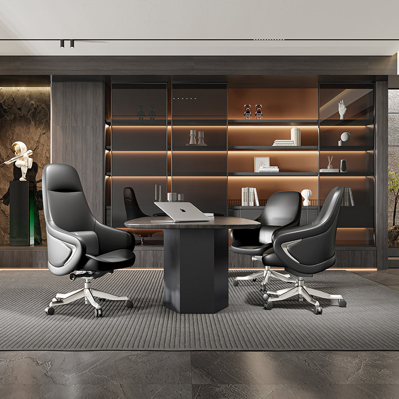 Ergonomic Faux Leather Executive Office Chair
