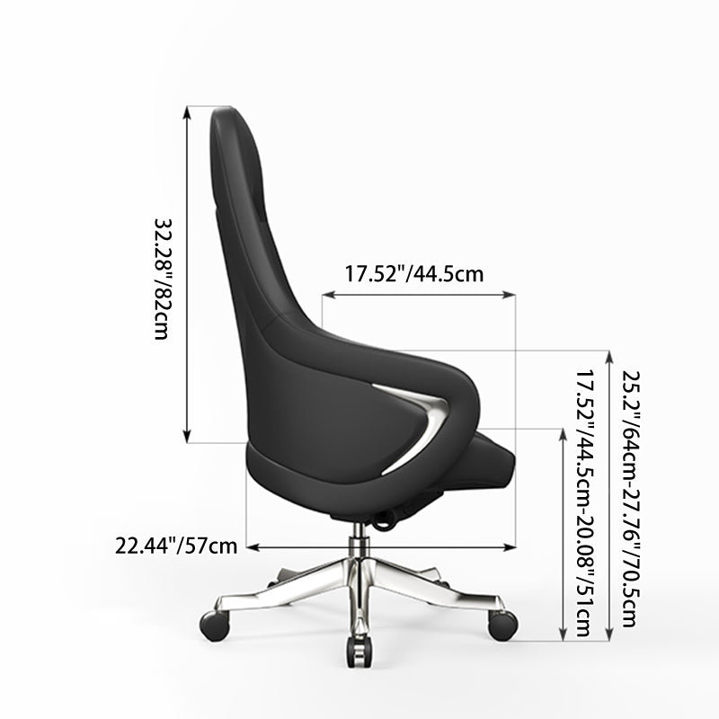 Ergonomic Faux Leather Executive Office Chair