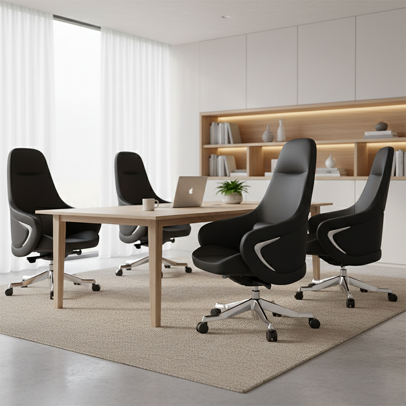 Ergonomic Faux Leather Executive Office Chair